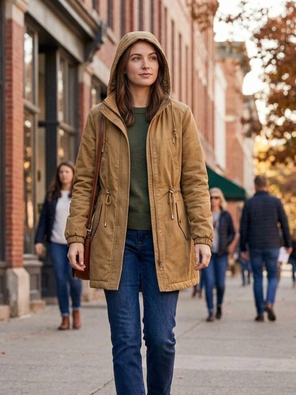 Divided Fall and Spring Olive Green Jacket